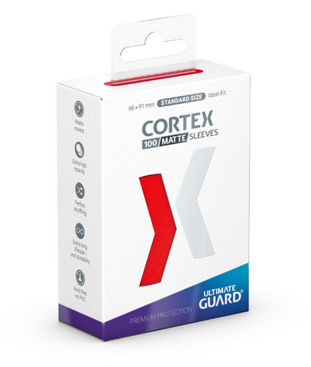 ULTIMATE GUARD Fundas Cortex Tamaño Estándar Mate Rojo (100)