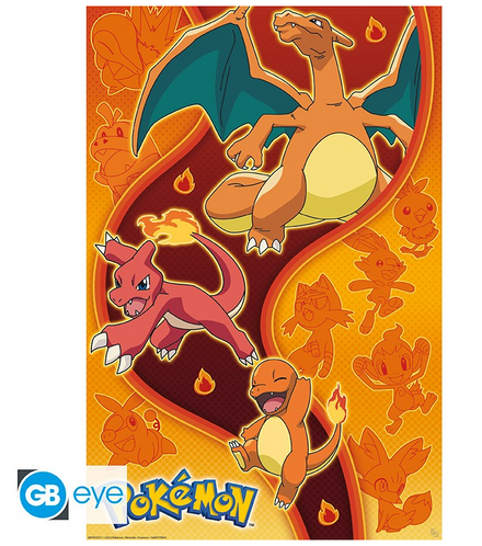 ABYSTYLE POKEMON - Maxi Poster (91.5x61): "Fire Type"