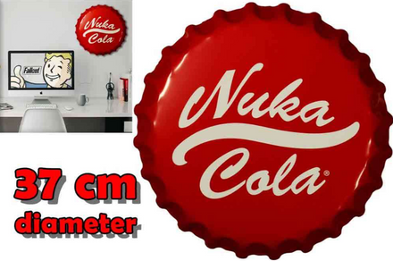 99393 - Fallout Tin Sign Nuka - Cola Bottle Cap
