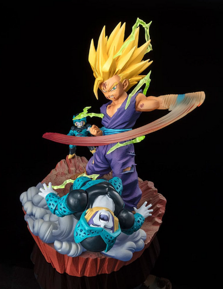 Bandai 99437 - Dragon Ball Figuartszero Extra Battle Pvc Statue Marshall Super Saiyan 2 Son Gohan - Anger Exploding Into Power - 20 Cm