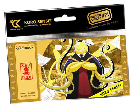 Cartoon Kingdom - ASSASSINATION CLASSROOM - Golden TIcket - Koro Sensei