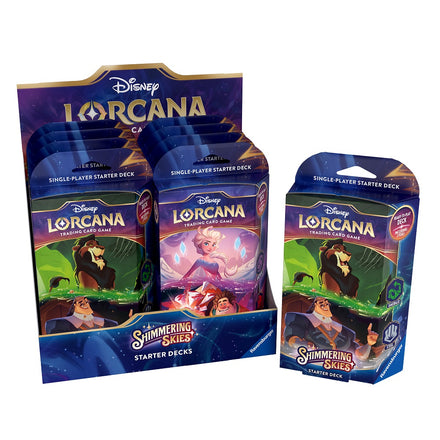 Ravensburger Disney: Lorcana - Shimmering Skies Starter Deck Display (8 Mazzi) - ENG