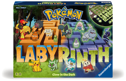 RAVENSBURGER Pokémon Labyrinth que brilla en la oscuridad Laberinto Familiar