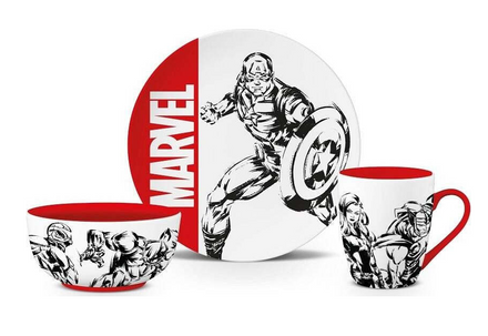 Pyramid - Marvel (logo) 3pc Tableware Set