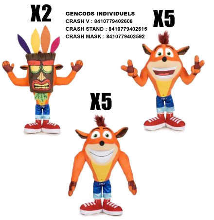 Konix Crash Bandicoot Plush Asst 32cm