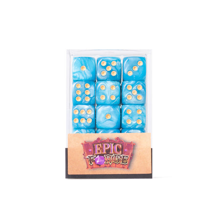 Pack 36 Dados Epic Forge 6 Caras - 12mm - Azul