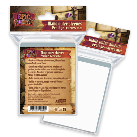 Epic Forge Outer Sleeves Mat (66*91 Mm) X100 (100 Microns) - White