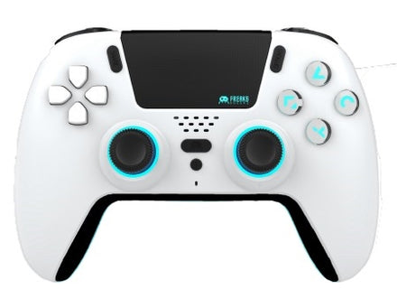 FREAKS AND GEEKS Wireless Bluetooth Controller for PS5- LED - White