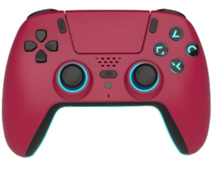 FREAKS AND GEEKS Wireless Bluetooth Controller for PS5- LED - Cherry Red
