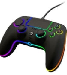 QUBICK WIRED CONTROLLER RGB BLACK (PS5)