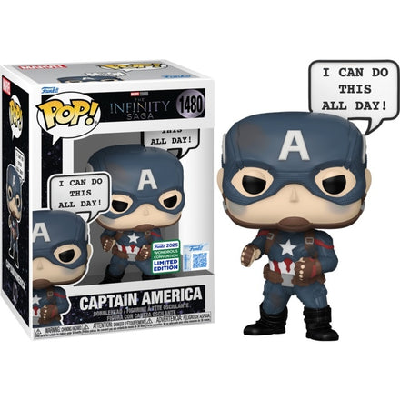 Funko Pop Marvel - 1480 Captain America (exclusivo) 9 cm