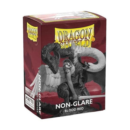Dragon Shield Matte Standard - Non-Glare Blood Red (100 fundas)
