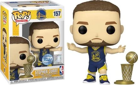 Funko Pop NBA: Golden State Warriors - 157 Stephen Curry (exclusivo) 9cm