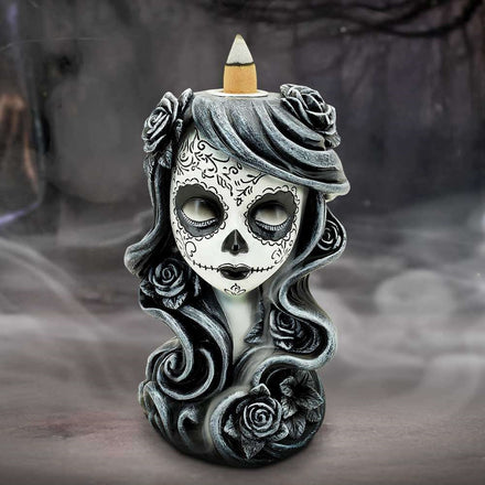 FLOR DE MUERTE BACKFLOW INCENSE BURNER Brucia Incenso NEMESIS NOW