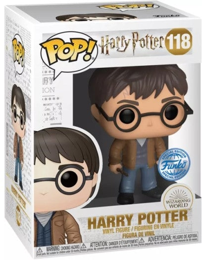 Funko Pop Harry Potter - 118 Harry W/2 Wands (exclusive) 9 Cm (damaged Box)