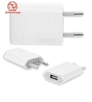 Adaptador de CA para iPhone/iPod 1A blanco (BULK)