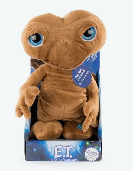 E.T. El Extraterrestre con Sonido y Luces Idioma Inglés Peluche 25cm