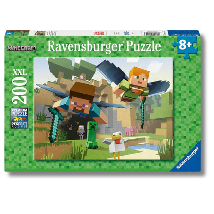 Ravensburger - Minecraft Puzzle, 200 XXL Pieces - Jigsaw Puzzle for Kids Ages 8+