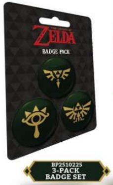 Set de 3 chapas de The Legend of Zelda