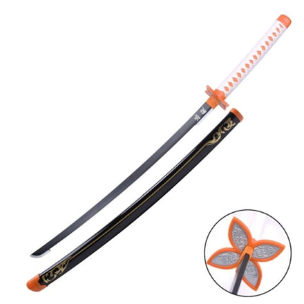 Pg - 658bk - Wd - Katana Ds Bianca E Arancio - Bamboo 103cm