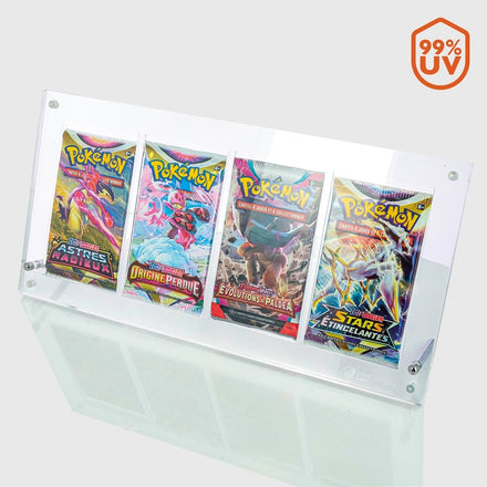PHOENIX SHIELD 4-Slot Acrylic Pokémon Booster Pack Holder