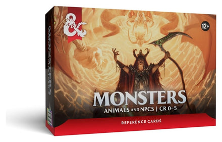 Dungeons & Dragons - Tarjetas de referencia: Monstruos (Animales y PNJ) - ING