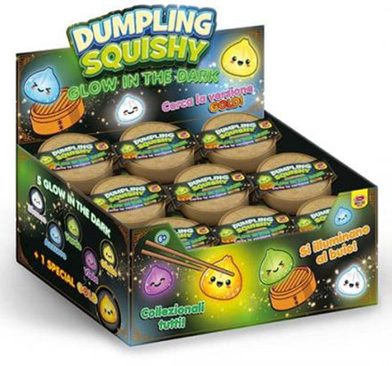 DUMPLING SQUISHY GLOW IN THE DARK Blind Box 12pz