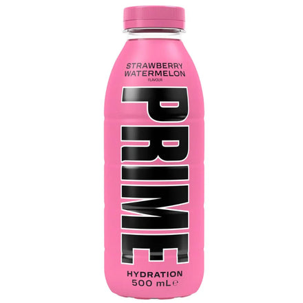 Prime Hydration Strawberry Watermelon, bevanda aromatizzata al gusto di fragola e anguria da 500ml
