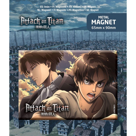 Attack On Titan Fridge Magnet Eren & Levi Popbuddies