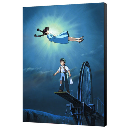 PÓSTER DE PANEL DE MADERA DE EL CASTILLO EN EL CIELO STUDIO GHIBLI