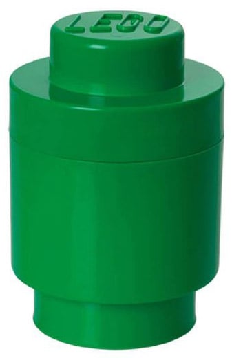 Contenitore Lego Brick 1 Tondo Verde Gadget