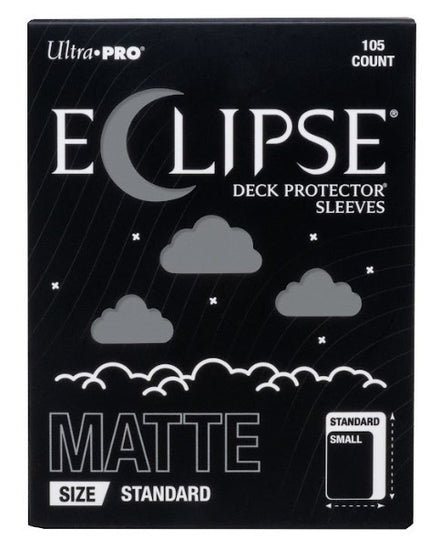 Eclipse Matte Standard Deck Protector Sleeves Smoke Grey (105 count) - Ultra Pro
