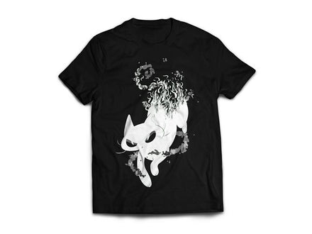 PATANE04 - T-SHIRT GREEDY FLOWER CAT L