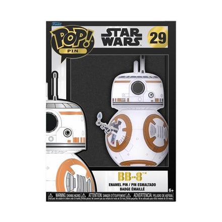 STAR WARS - POP LARGE PIN ENAMEL 29 BB-8 W/ LIGHTER (GW)