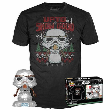 Star Wars The Mandalorian POP! & Tee Box Holiday Stormtrooper(MT)