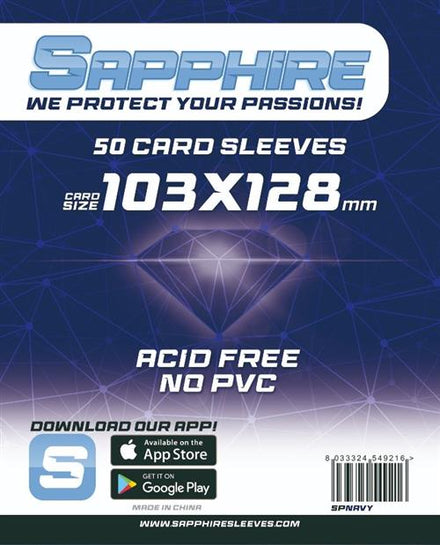 SAPPHIRE NAVY - 100 BUSTE PROTETTIVE 103X128MM