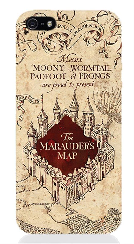 HP37 - HARRY POTTER MARAUDER'S MAP MATTE IPHONE 5 CASE