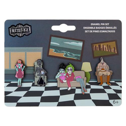 Beetlejuice - 4pc Pin Set - Waiting Room