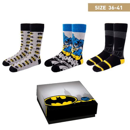 Calcetines Batman de DC Comics, paquete de 3, Cerdá