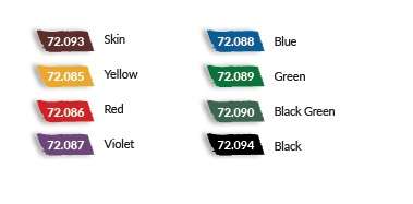 GAME COLOR SET 72296 GAME INKS Vallejo Paints
