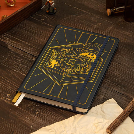 Diario de personaje de GlassStaff - Dungeons & Dragons (Azul oscuro)
