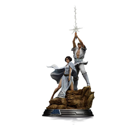 Estatua Halloween Deluxe Art Scale 1/10 Luke y Leia 41 cm Iron Studios