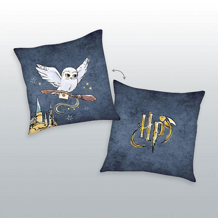 Harry Potter Logo & Hedwig Cushion 40 x 40 cm Herding