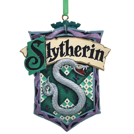 Harry Potter Hanging Tree Ornaments Slytherin Crest (6) Nemesis Now