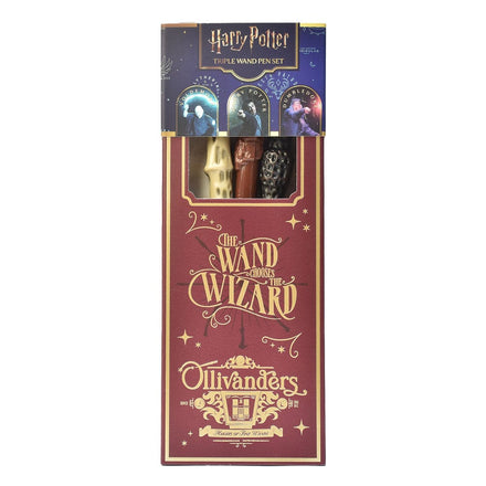 Paquete de tres bolígrafos varita de Harry Potter, ubicaciones mágicas, Blue Sky Studios