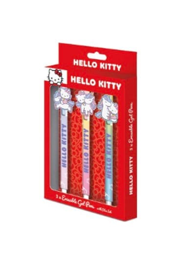 Pack de 3 bolígrafos de gel borrables Hello Kitty Pyramid International