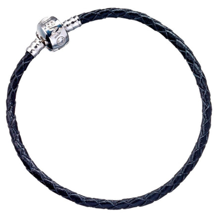 Pulsera de dijes de Harry Potter de cuero negro
