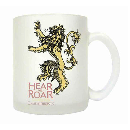 Vaso de cristal translúcido de la casa Lannister de Game of Thrones