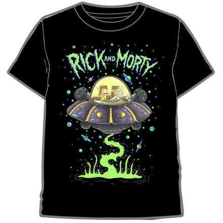 Rick And Morty Spaceship Adult T - Shirt