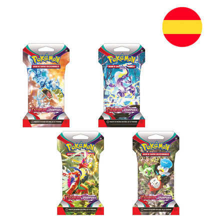 Spanish Pokemon Scarlet & Violet Collectible Card Game Envelope Assorted
